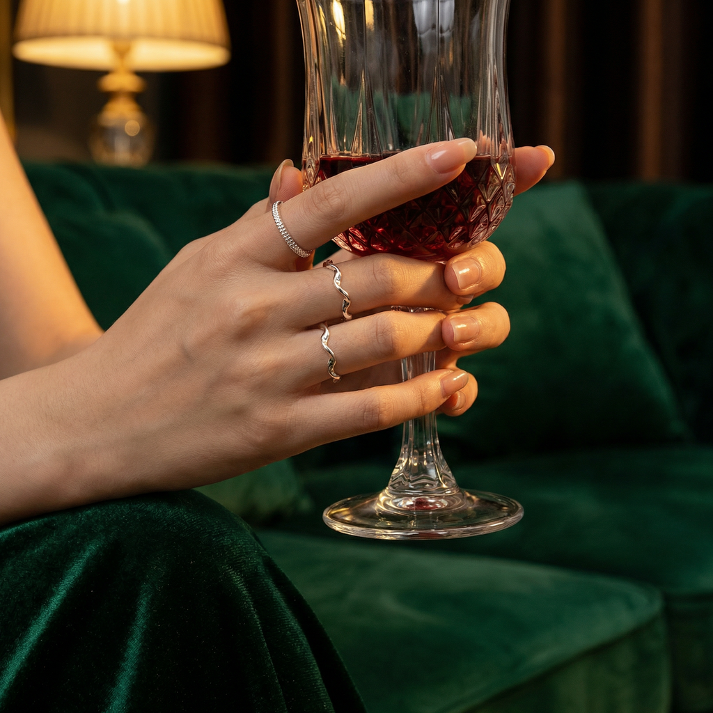 Elowen — Open Silver Rings