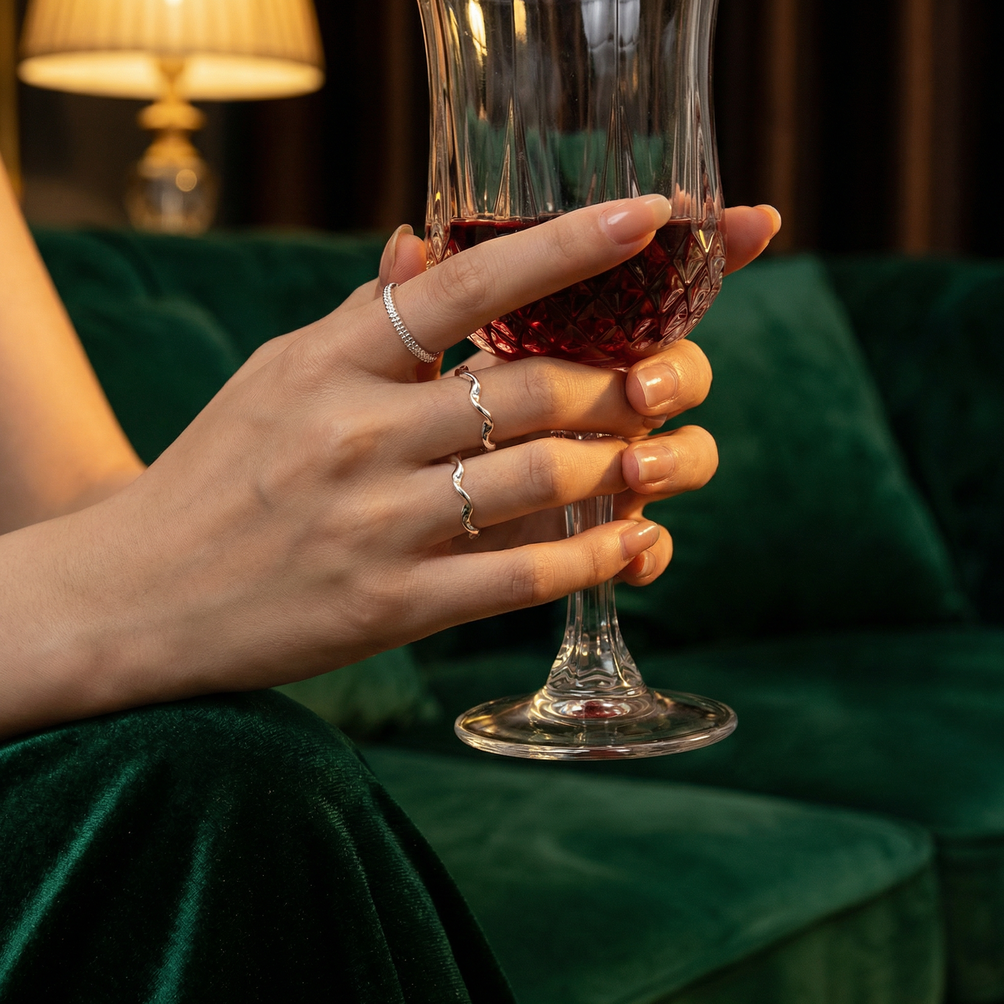 Elowen — Open Silver Rings