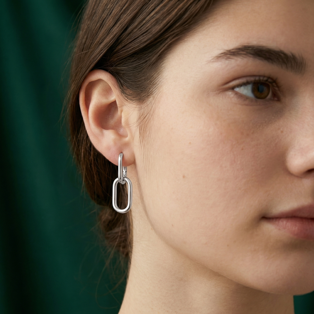 Aveline — Link Drop Earrings