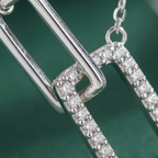 Celestia — Double Link Pavé Necklace