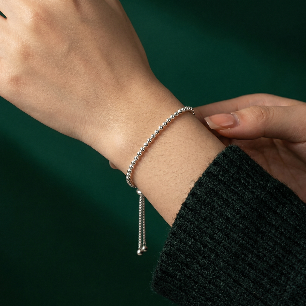 Elara — Beaded Adjustable Small Bracelet