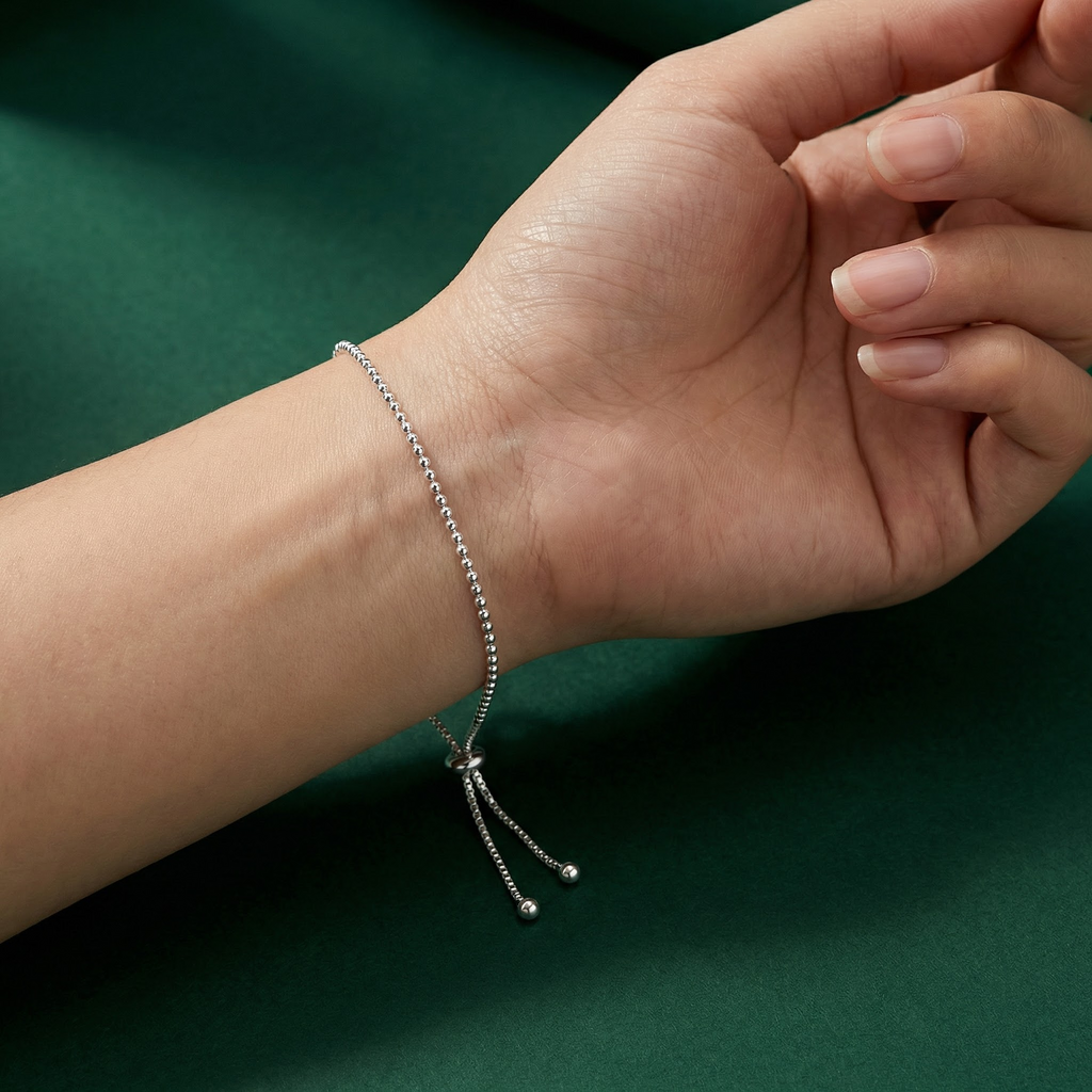 Elara — Beaded Adjustable Small Bracelet