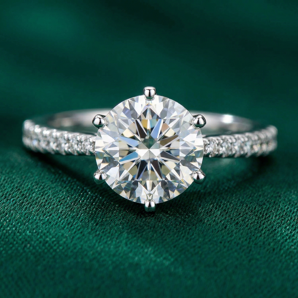 Solenne — Moissanite Solitaire Ring