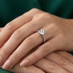 Solenne — Moissanite Solitaire Ring