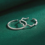 Elowen — Open Silver Rings