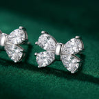 Colette — Bow Zircon Stud Earrings