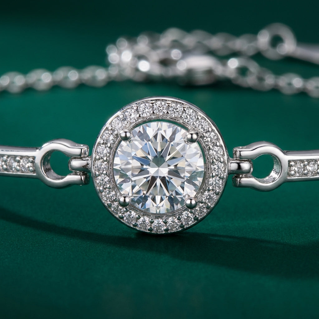 Solene — Halo Zircon Bracelet