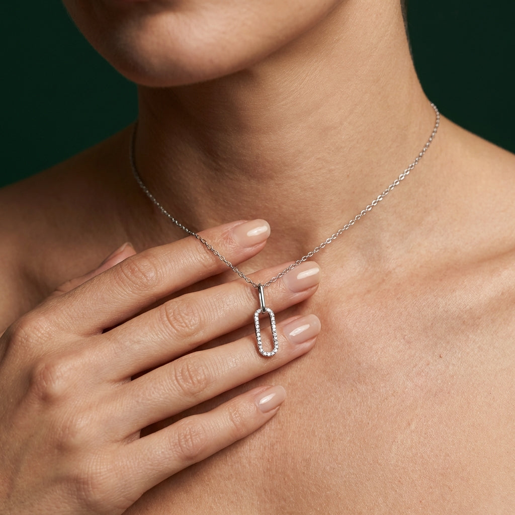 Aurelia — Pavé Link Necklace